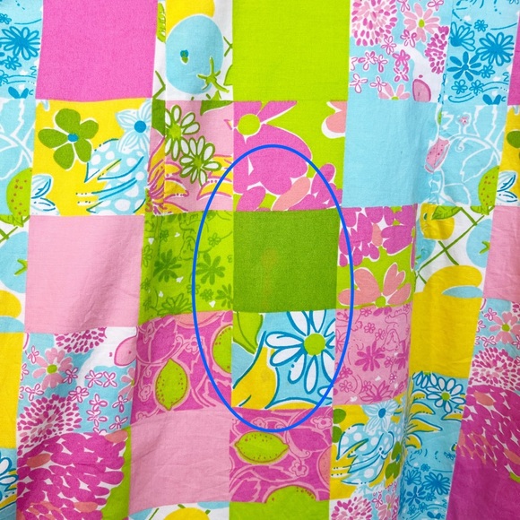 Vintage Lilly Pulitzer Patchwork Dress Size 4 - Picture 11 of 12